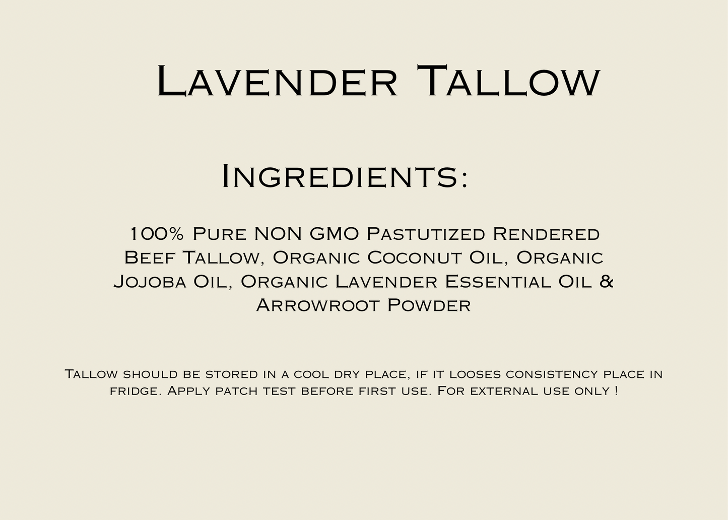 Whipped Lavender Tallow Lotion 8oz